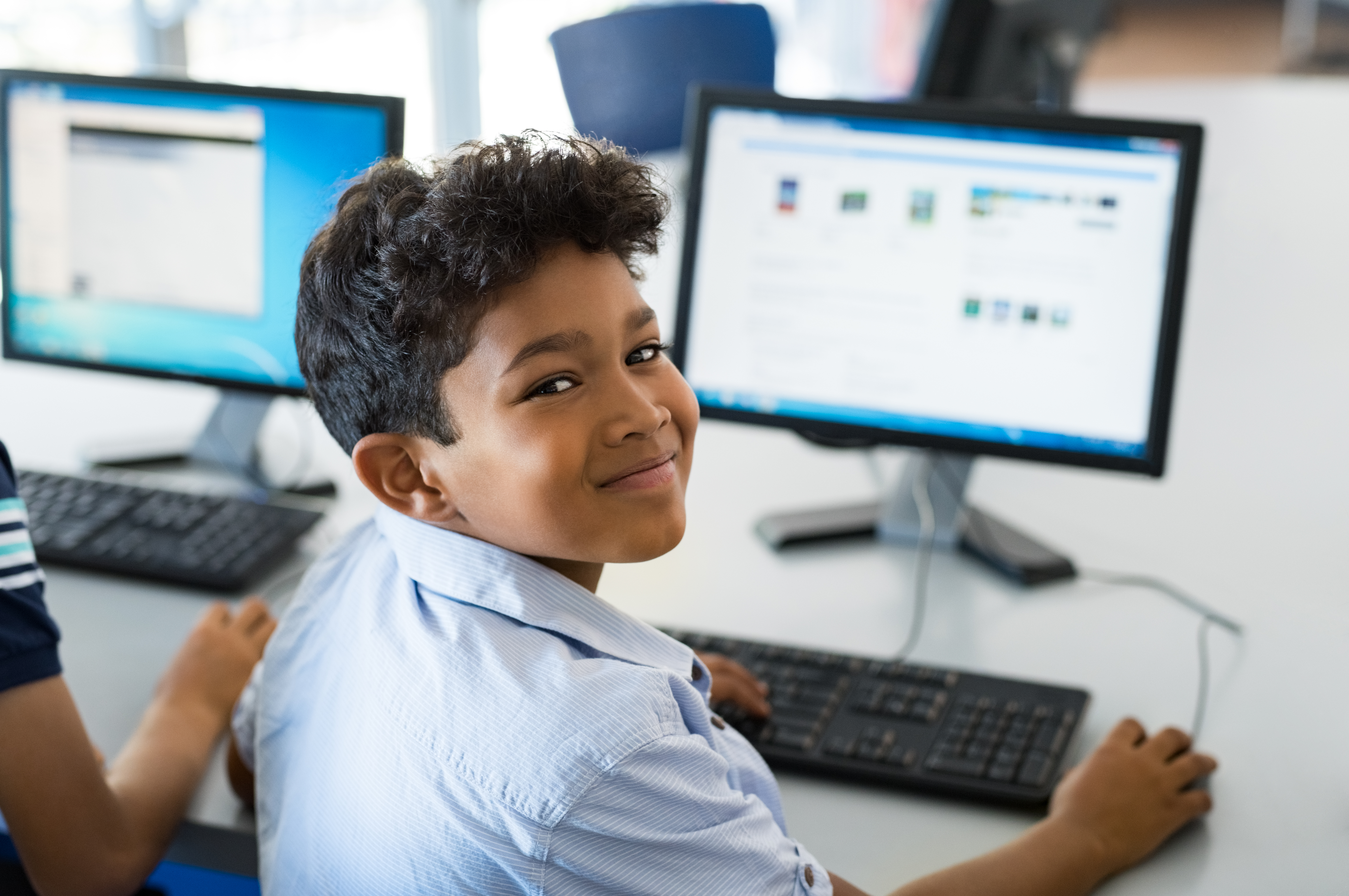 Boy at computer