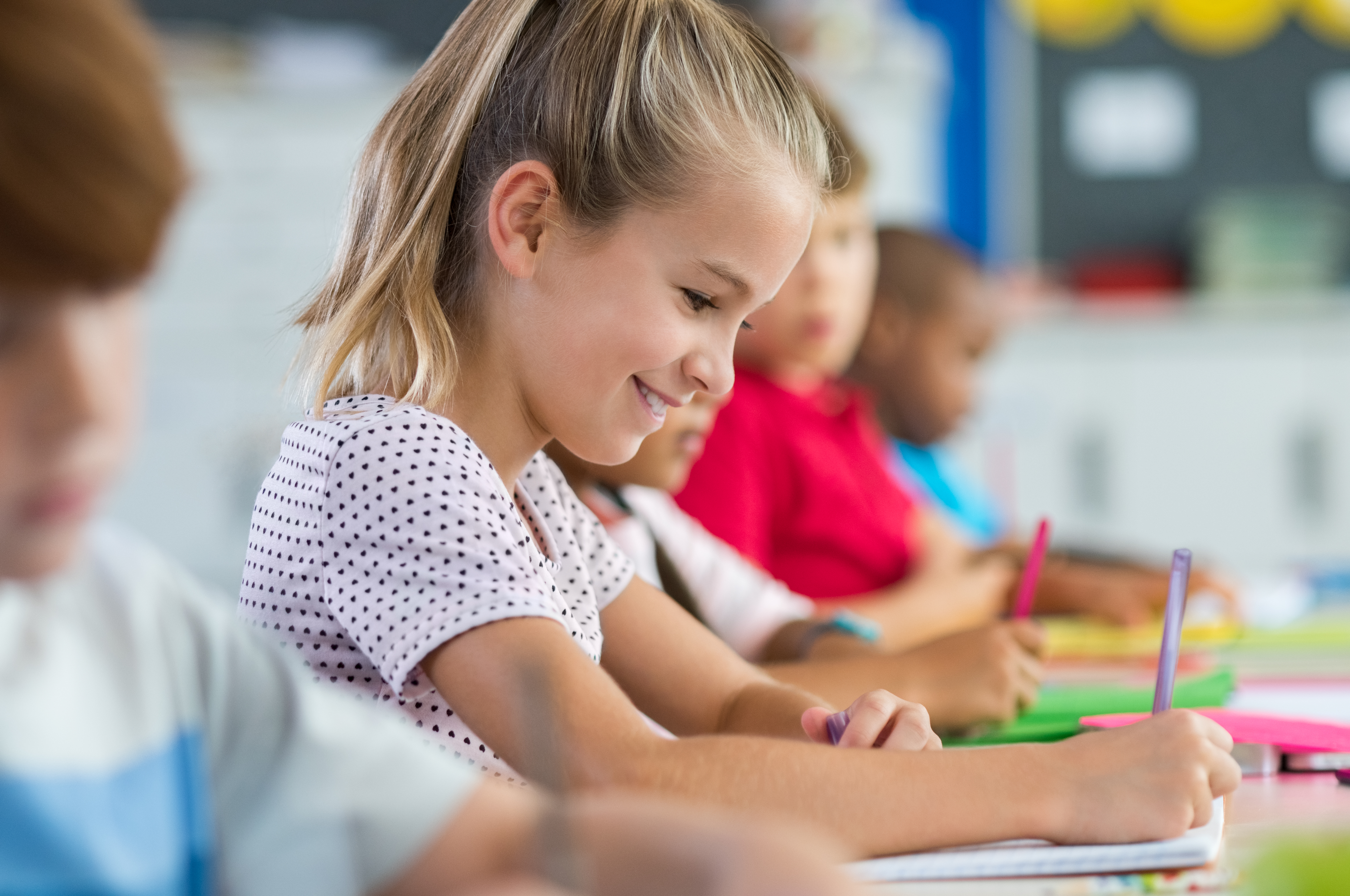 Young girl in classroom